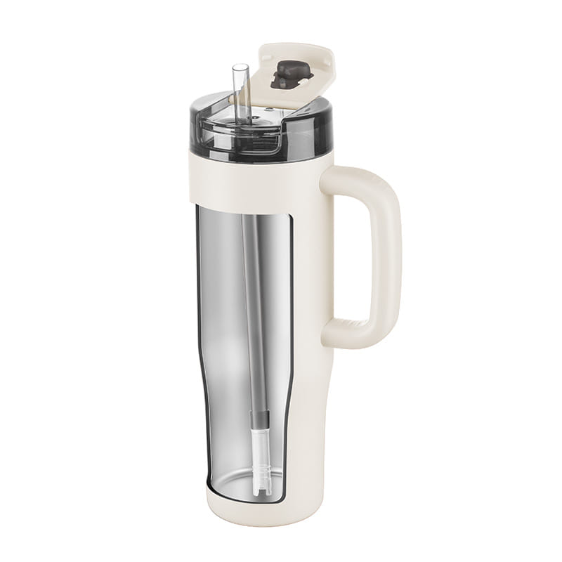 แก้วน้ำสุญญากาศ พร้อมหลอด ZWILLING THERMO PLUS 900 มล. สี CREAM N1034342N_5